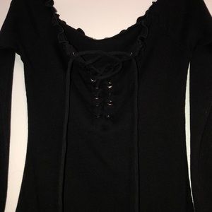Black long sleeve dress
